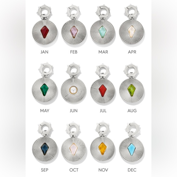 STELLA&DOT Tatum power stone clip on charm, silver, rose quartz - Picture 4 of 8